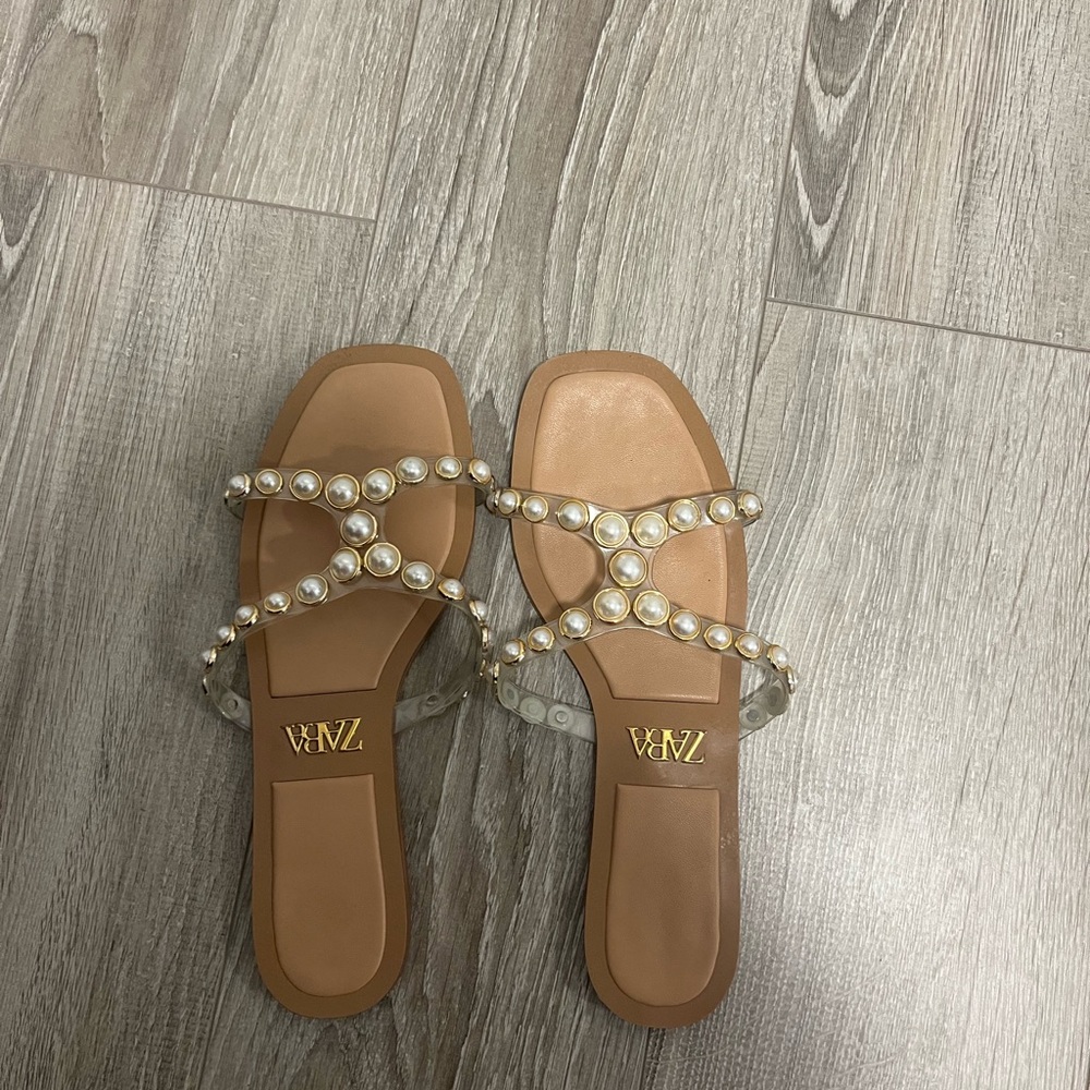 Zara flat sandals